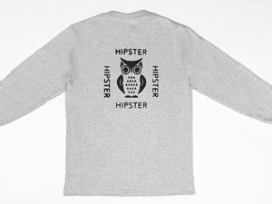Long sleeve with Hipster Wall To Wall design  - Gray