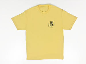 T-Shirt with Hipster Wall To Wall design  - Yellow